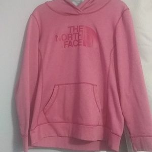 Pink north face hoodie